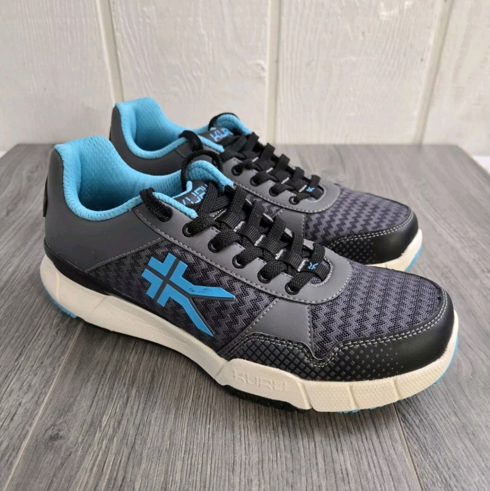 Kuru Quantum Women's Sneakers Urban Concrete Topaz Blue, sz 9.5 medium